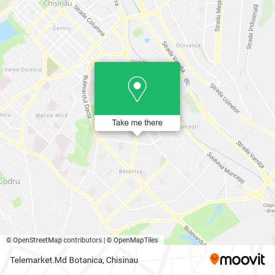 Карта Telemarket.Md Botanica