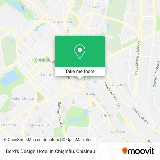 Berd's Design Hotel in Chișinău map