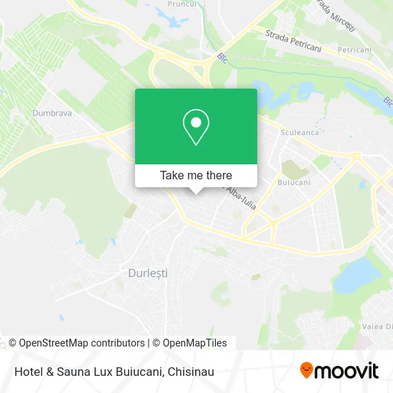 Карта Hotel & Sauna Lux Buiucani