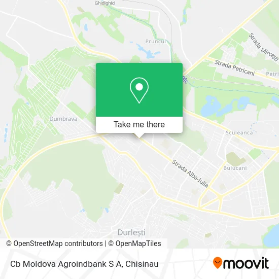 Cb Moldova Agroindbank S A map
