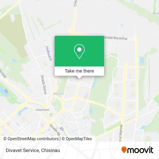 Divavet Service map
