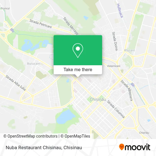 Nuba Restaurant Chisinau map