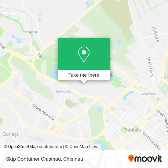 Skip Container Chisinau map