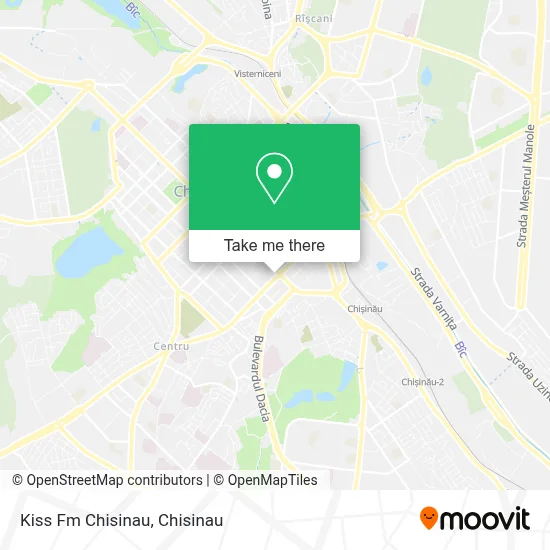 Kiss Fm Chisinau map