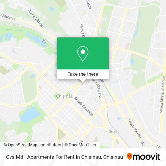 Cvs.Md - Apartments For Rent In Chisinau map