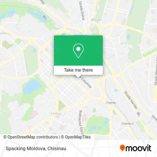 Spacking Moldova map