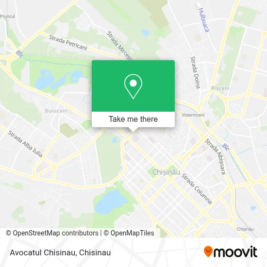 Avocatul Chisinau map