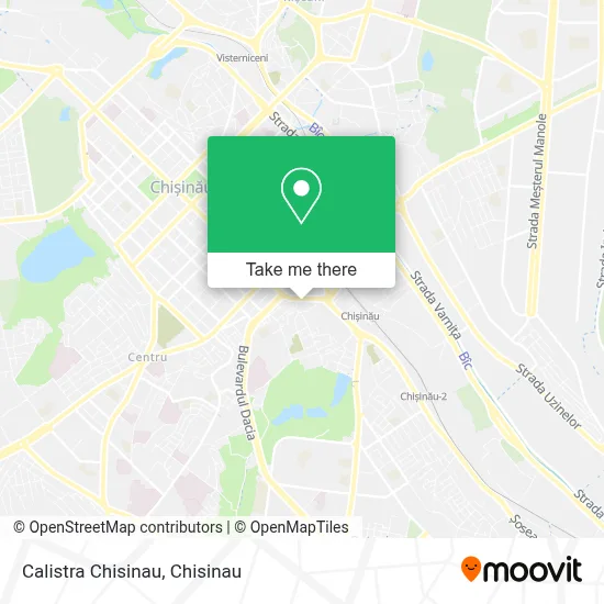 Calistra Chisinau map