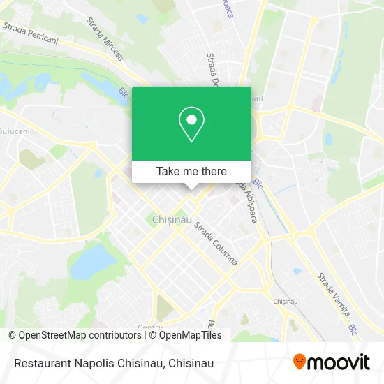 Restaurant Napolis Chisinau map