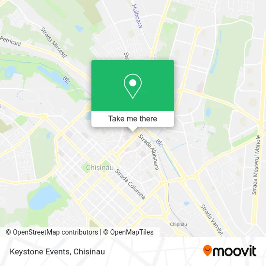 Keystone Events map