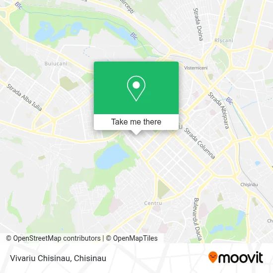 Vivariu Chisinau map