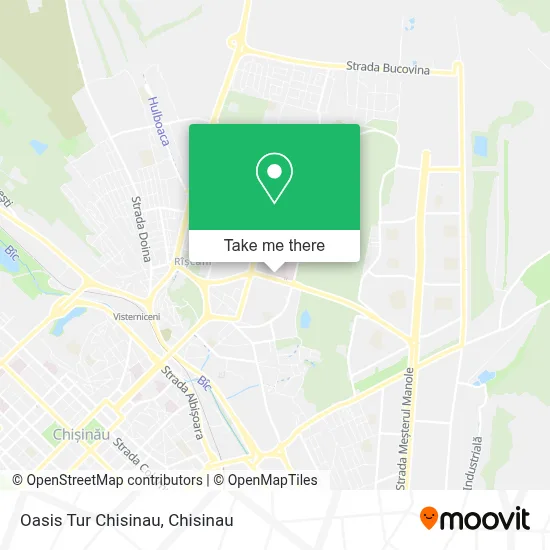 Oasis Tur Chisinau map