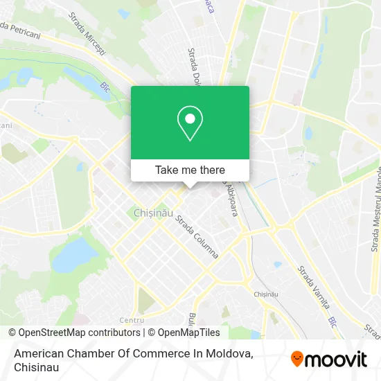 American Chamber Of Commerce In Moldova map