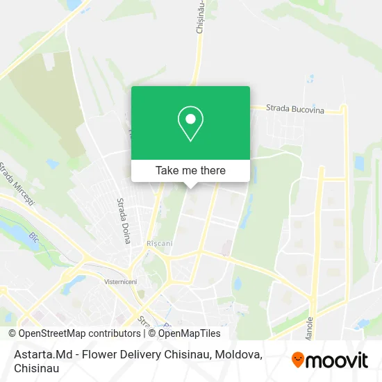 Astarta.Md - Flower Delivery Chisinau, Moldova map