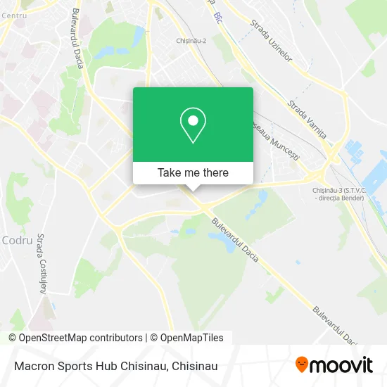 Macron Sports Hub Chisinau map