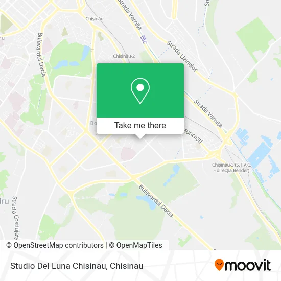 Studio Del Luna Chisinau map