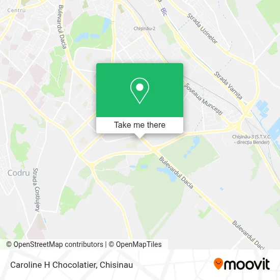 Caroline H Chocolatier map