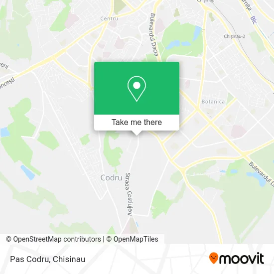 Pas Codru map