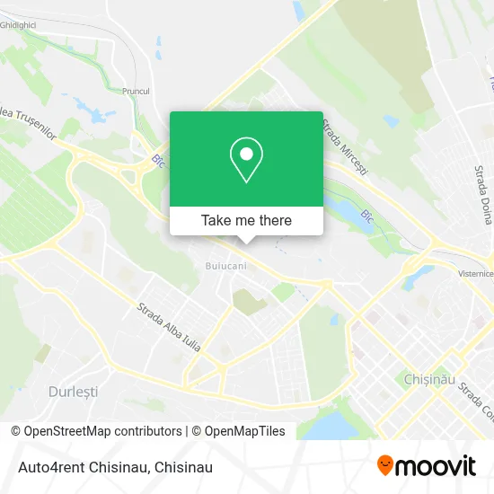 Auto4rent Chisinau map