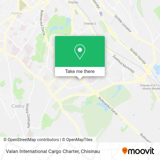 Valan International Cargo Charter map
