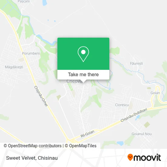 Sweet Velvet map