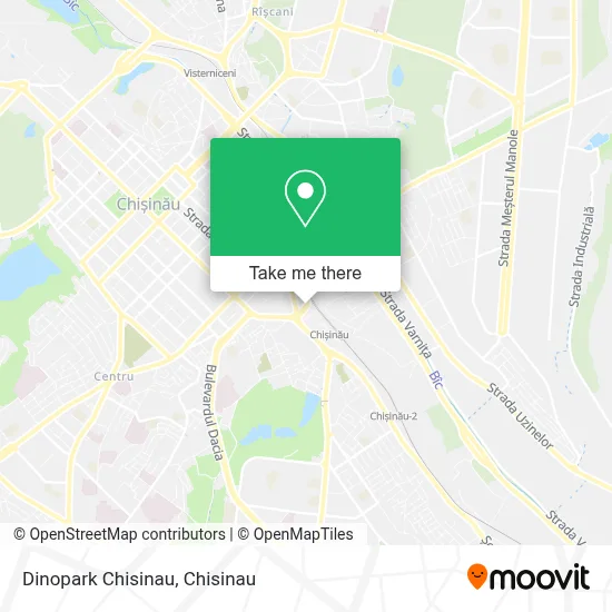Dinopark Chisinau map