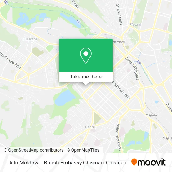 Uk In Moldova - British Embassy Chisinau map