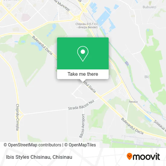 Ibis Styles Chisinau map