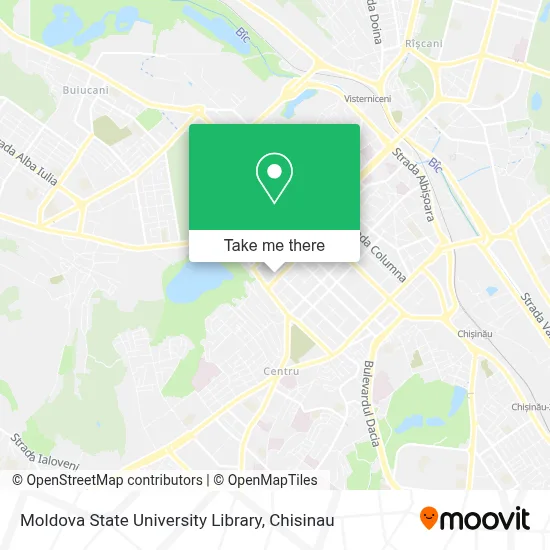 Moldova State University Library map