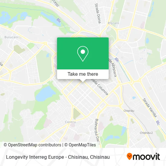 Longevity Interreg Europe - Chisinau map