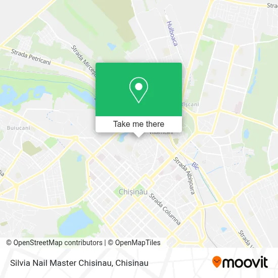 Silvia Nail Master Chisinau map