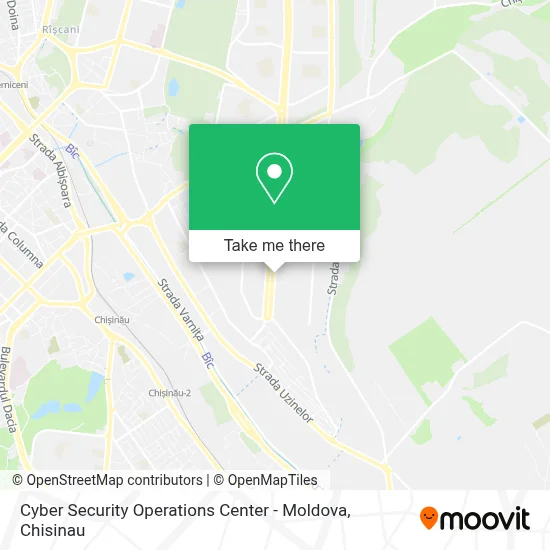 Cyber Security Operations Center - Moldova map