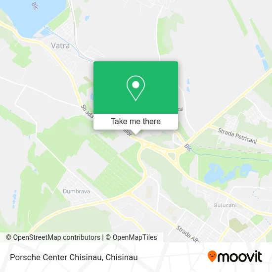 Porsche Center Chisinau map