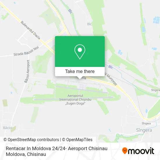 Rentacar In Moldova 24 / 24- Aeroport Chisinau Moldova map
