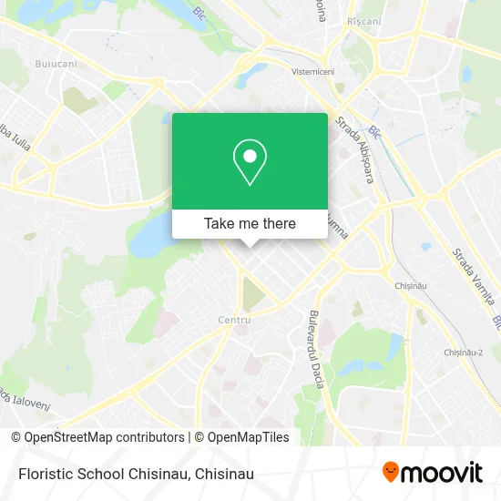 Floristic School Chisinau map