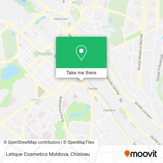 Letique Cosmetics Moldova map