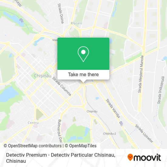 Detectiv Premium - Detectiv Particular Chisinau map