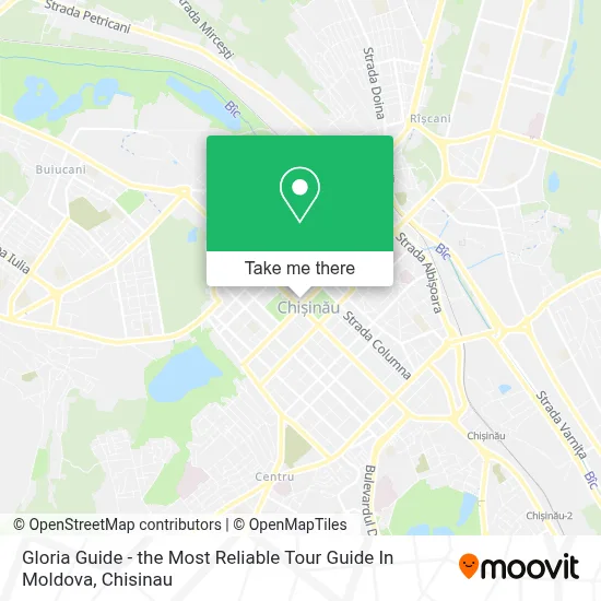 Gloria Guide - the Most Reliable Tour Guide In Moldova map