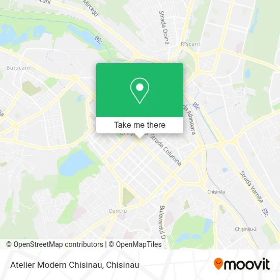Atelier Modern Chisinau map