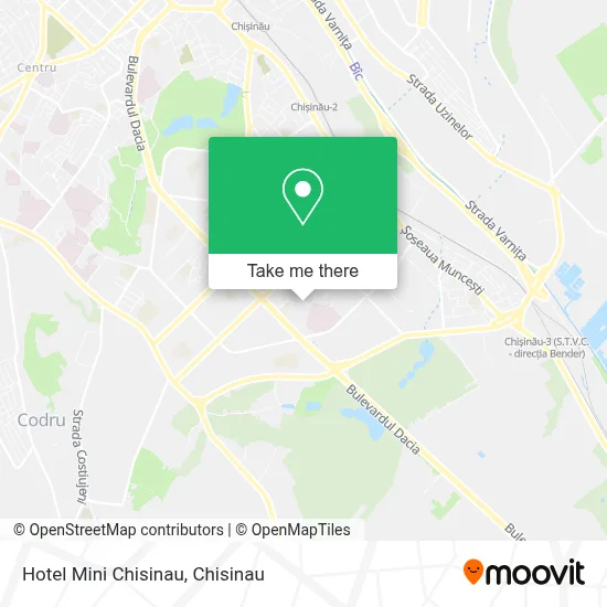 Hotel Mini Chisinau map