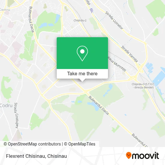 Flexrent Chisinau map