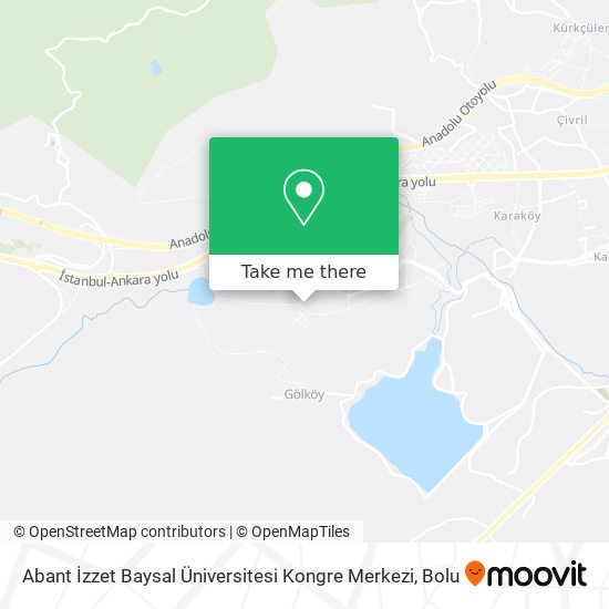 Abant İzzet Baysal Üniversitesi Kongre Merkezi map