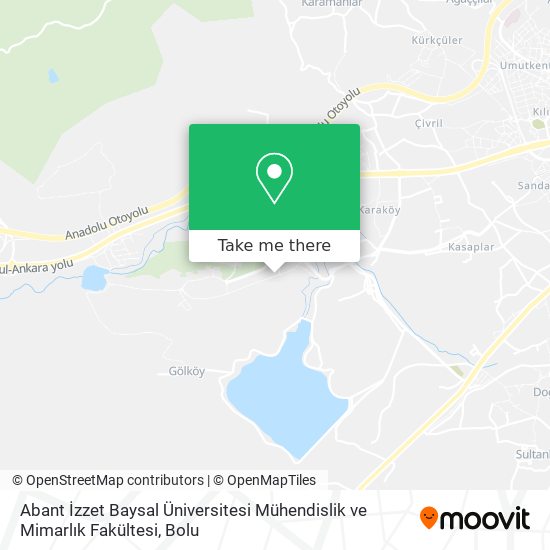 Abant İzzet Baysal Üniversitesi Mühendislik ve Mimarlık Fakültesi map