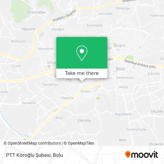 PTT Köroğlu Şubesi map