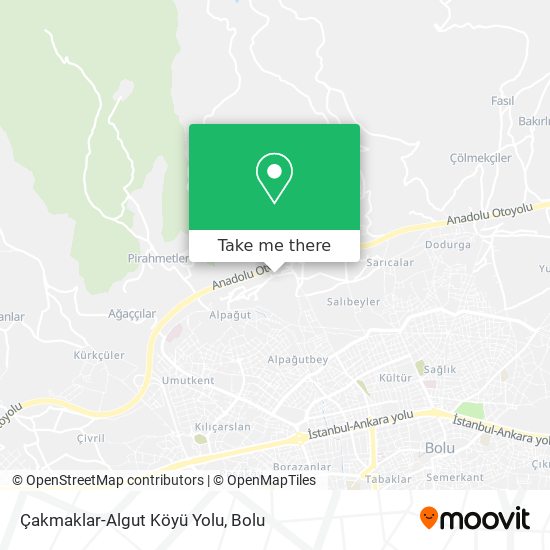 Çakmaklar-Algut Köyü Yolu map