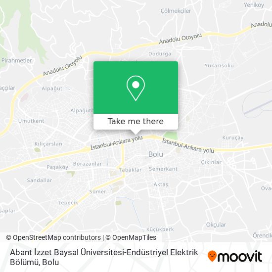 Abant İzzet Baysal Üniversitesi-Endüstriyel Elektrik Bölümü map