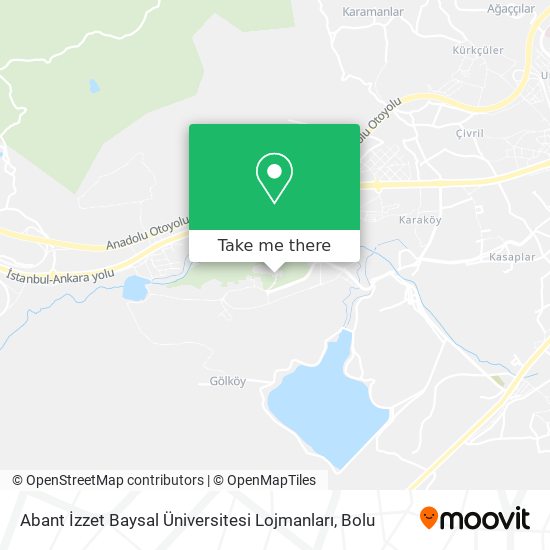 Abant İzzet Baysal Üniversitesi Lojmanları map