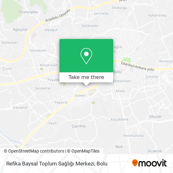 Refika Baysal Toplum Sağlığı Merkezi map