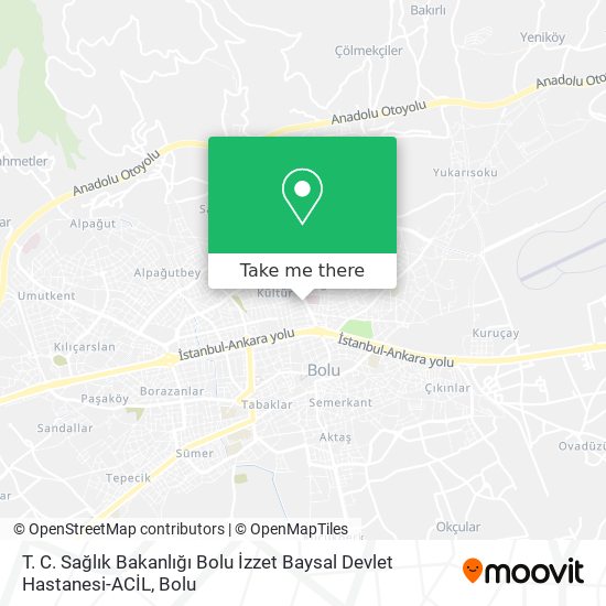 T. C. Sağlık Bakanlığı Bolu İzzet Baysal Devlet Hastanesi-ACİL map