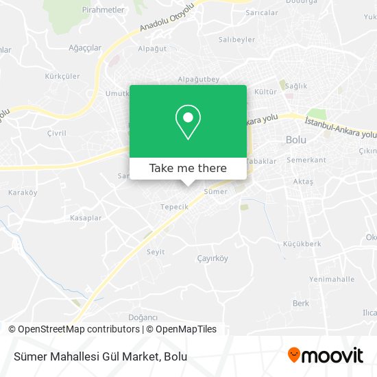 Sümer Mahallesi Gül Market map